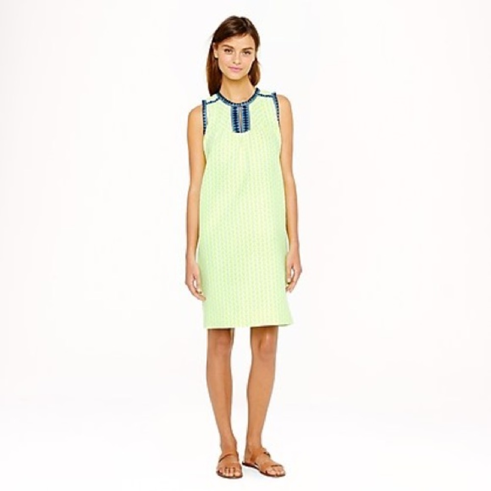 J. Crew arrow print shift dress sz 00